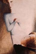 Oskar Schlemmer Idealistische Begegnung oil painting on canvas